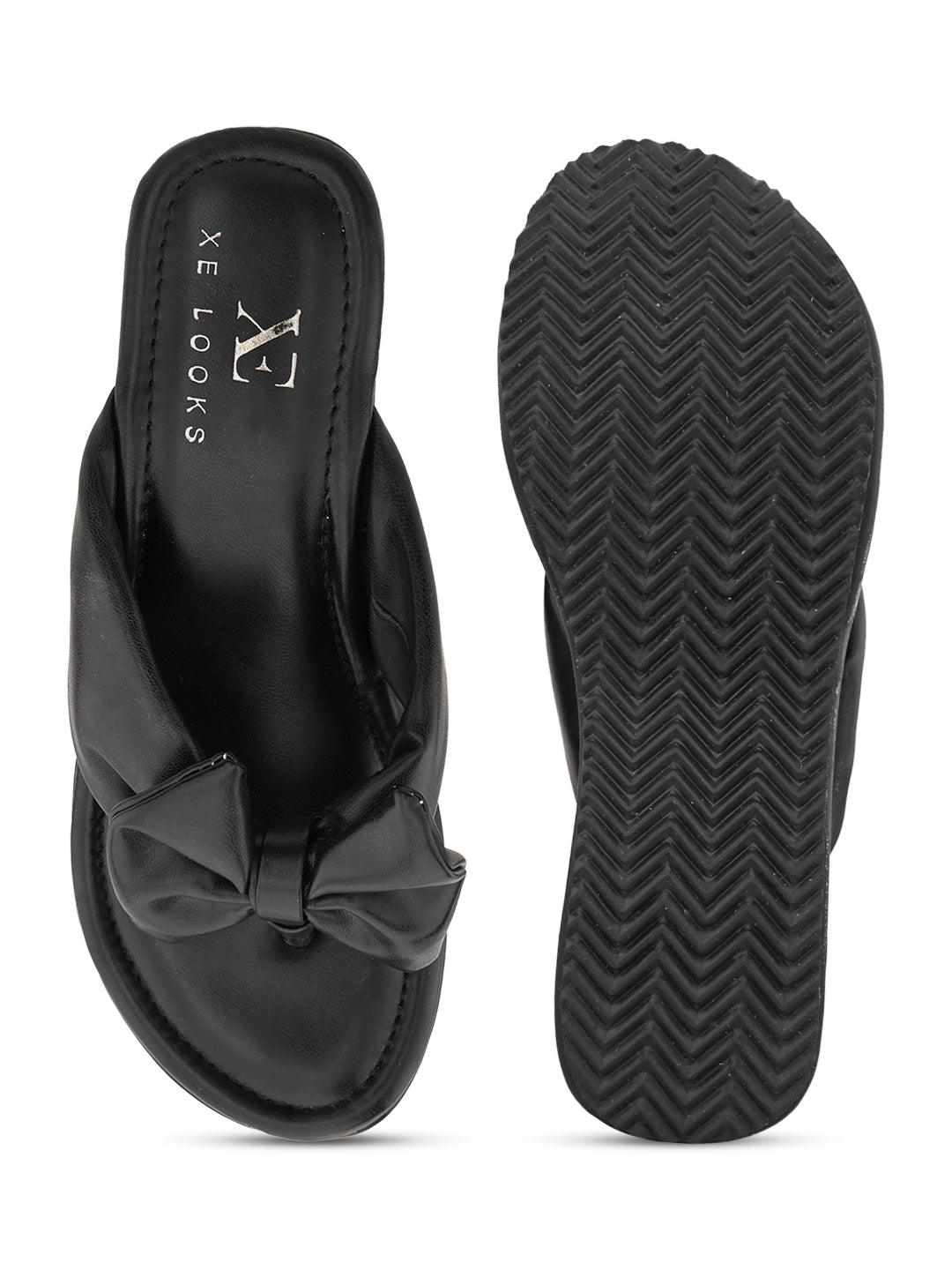 Bow Design with modern cushion platform Slippers