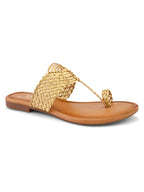 Elegant Woven Toe-Ring Flats for Everyday Comfort