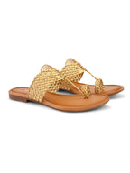 Elegant Woven Toe-Ring Flats for Everyday Comfort