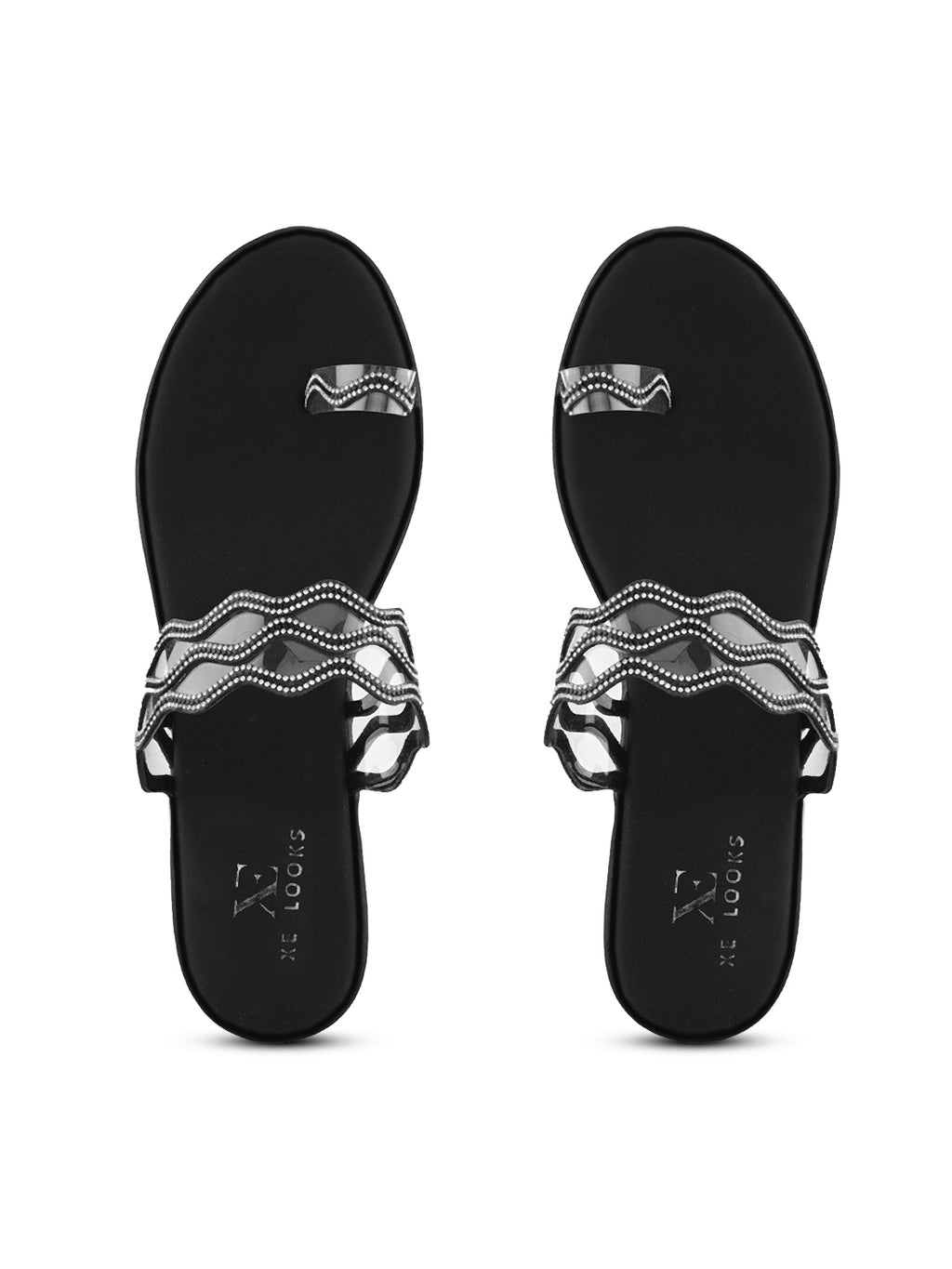 Elegant Toe-Ring Slip-On Sandals Comfort Sandals