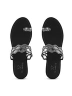 Elegant Toe-Ring Slip-On Sandals Comfort Sandals