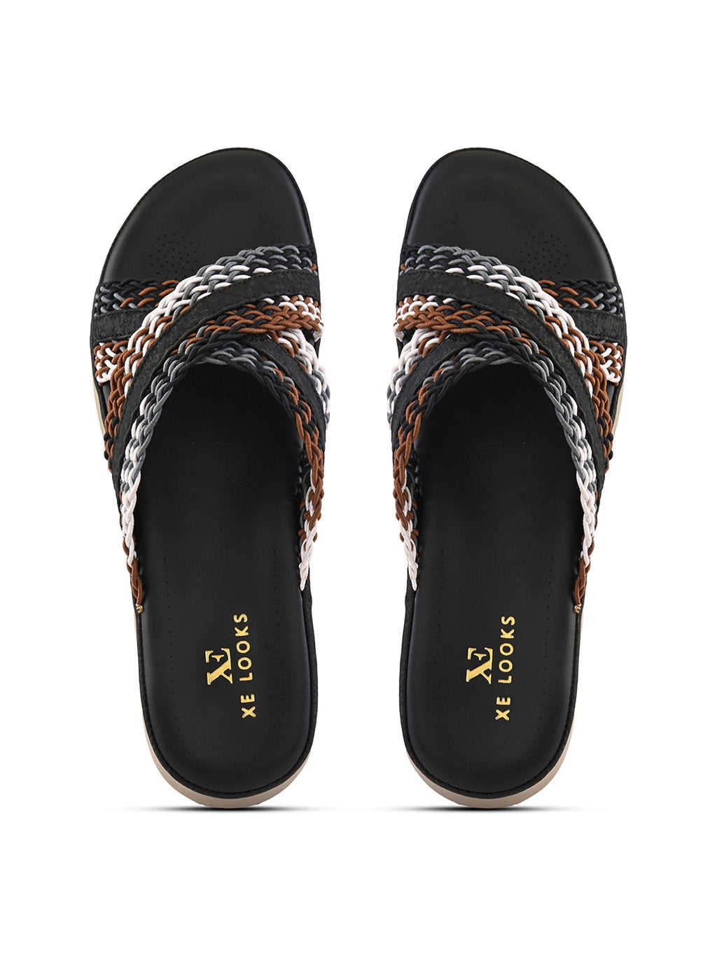 Criss-Cross Braided Strap Doctor Slippers