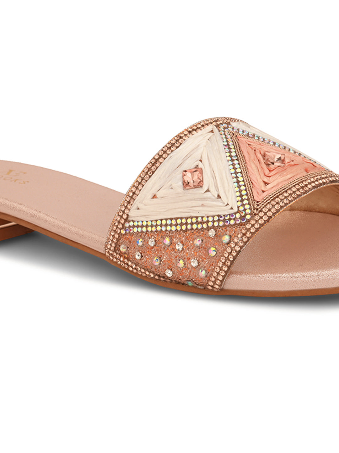 Chic & Classy Embellished Flat Slippers