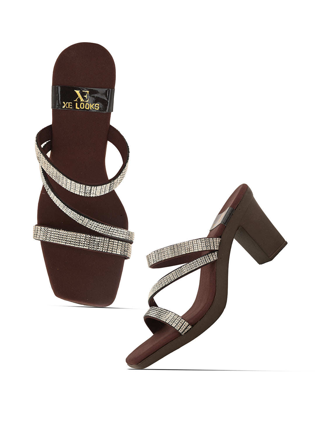 Comfortable , Stylish & Attractive Slip-On Block Heel Sandals