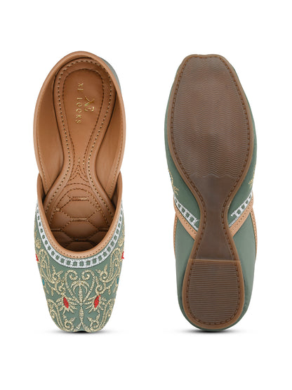 Flat Comfortable , Trend & Fancy  Embellished Punjabi Jutties