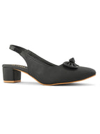 Slingback with Stylish Finish Heels