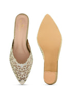 Trendy & Fashionble Block Heel Slip-On Mule Sandals