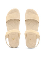 Textured Strap Flat Sandals