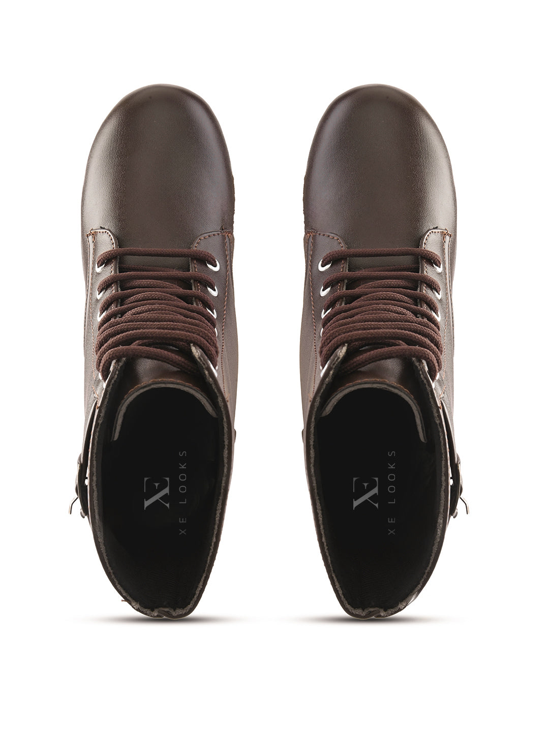 Women’s Buckle Strap Lace-Up Ankle Boots