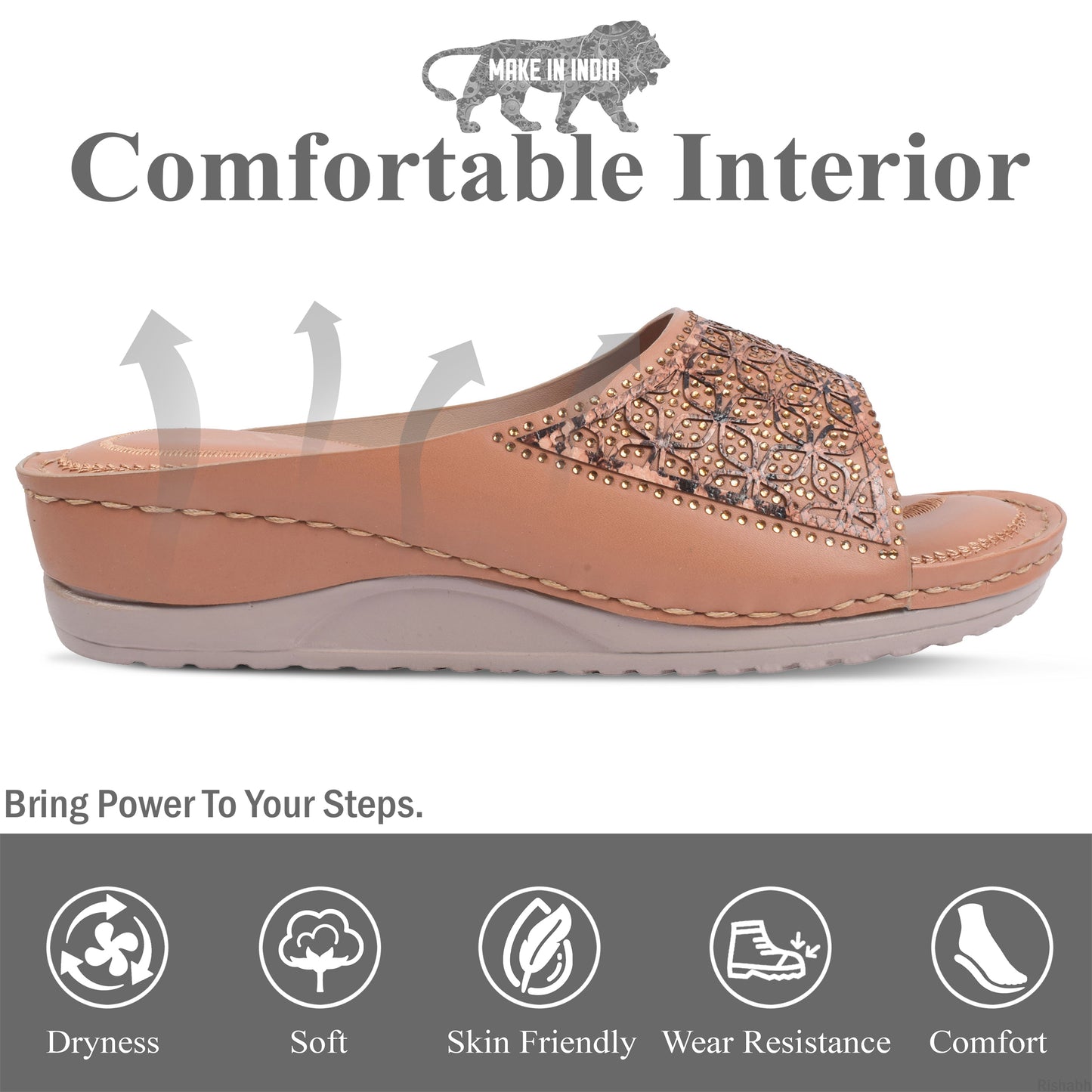 Versatile & Chic Siroski Design Comfortable Doctor Slippers