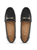 Classic Loafers with Metal Detail With Soft Insole Flats