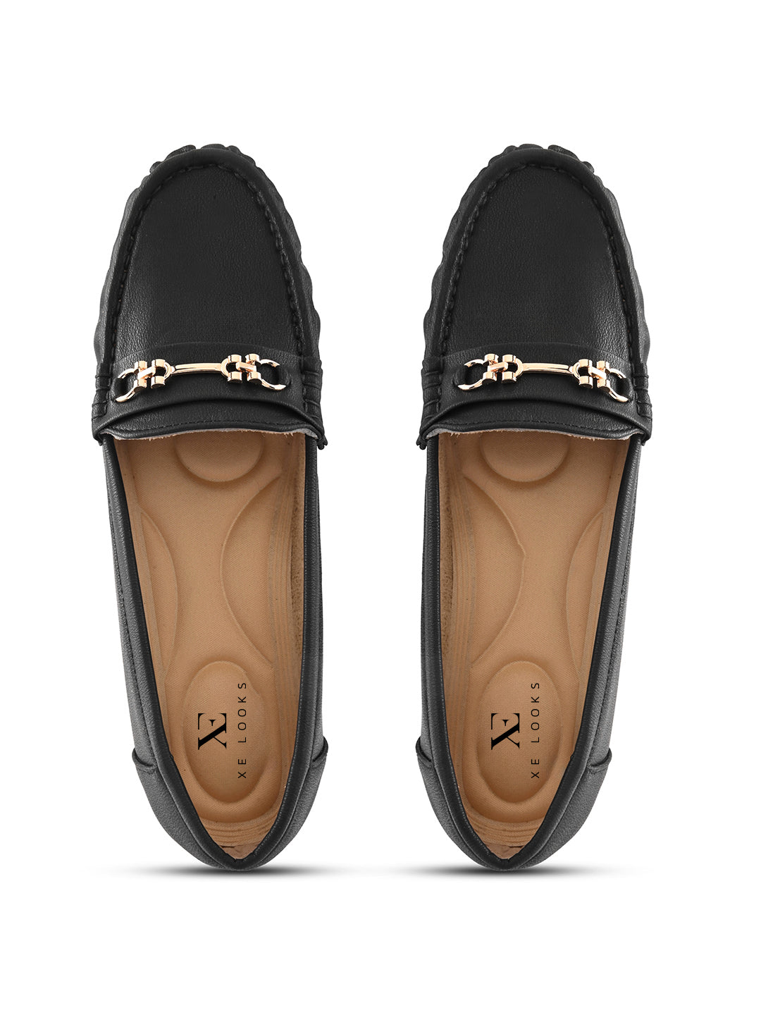 Classic Loafers with Metal Detail With Soft Insole Flats