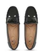 Soft Cushioned Slip-On Loafers with Bow Detail