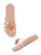 Crystal Rose Transparent Comfort Cushion Slides