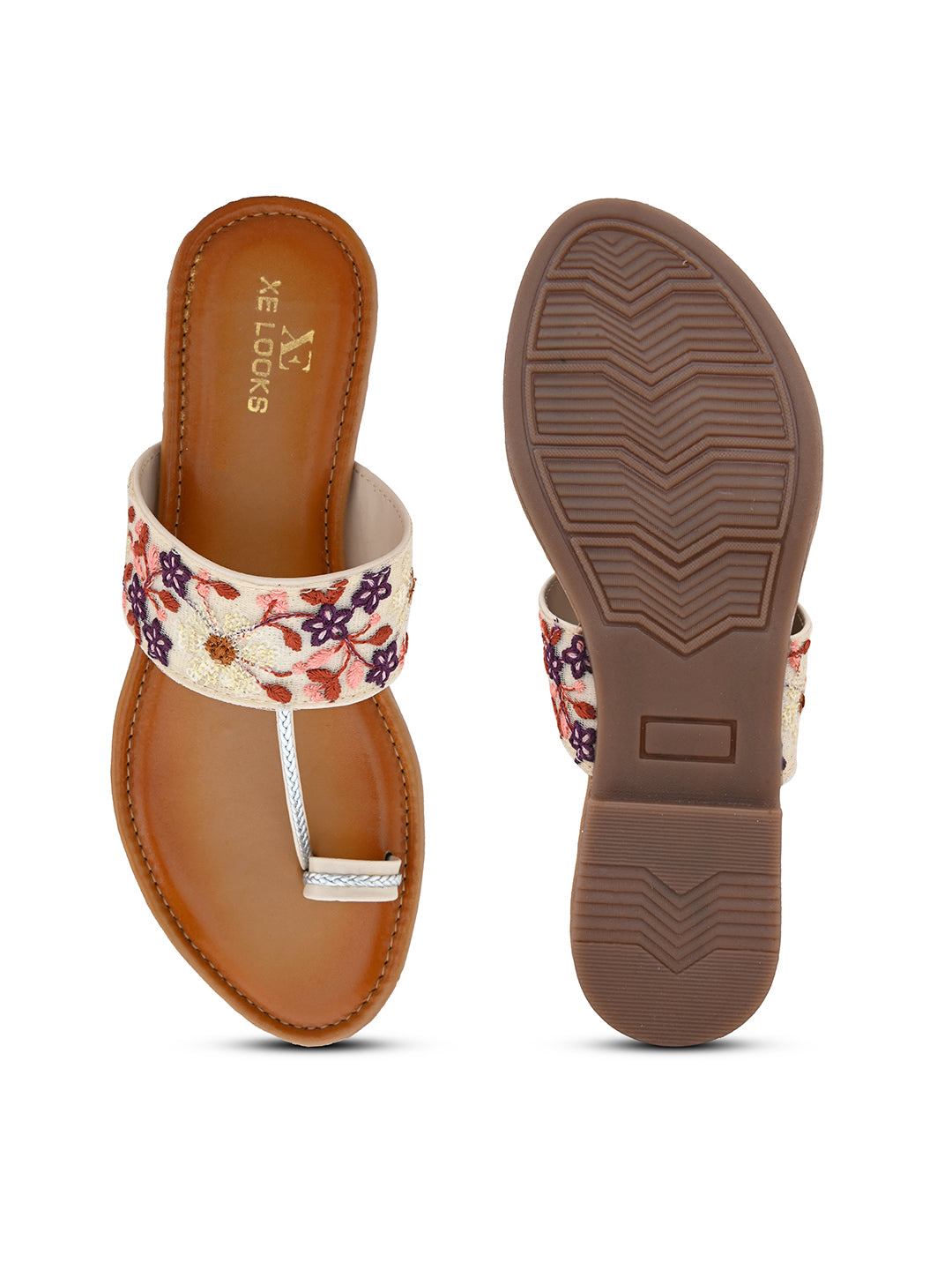 Women's Ethnic Slip-On Flat Slippers & Traditional Footwear  & Girls