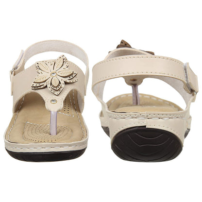 Versatile & Sophisticated Flower Design Adjustable Doctor Slippers Sandals