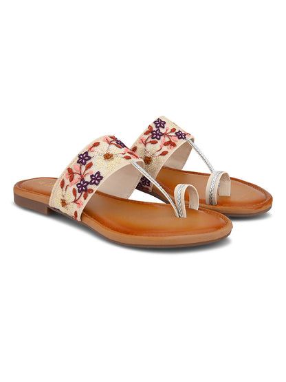 Women's Ethnic Slip-On Flat Slippers & Traditional Footwear  & Girls