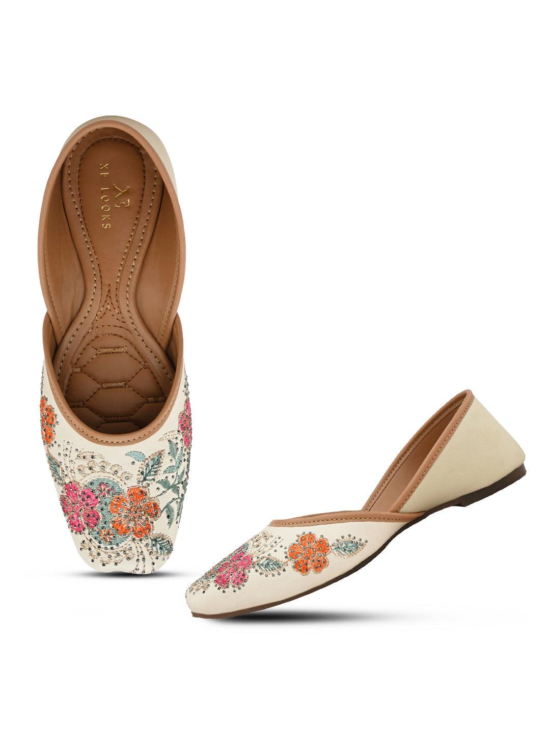 Embroidered Floral Pattern Traditional Juttis