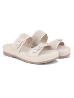 Dual-Strap with Buckle Detail Slippers