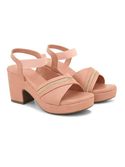 Attractive and Stylish Block Heel With Ankle Straps