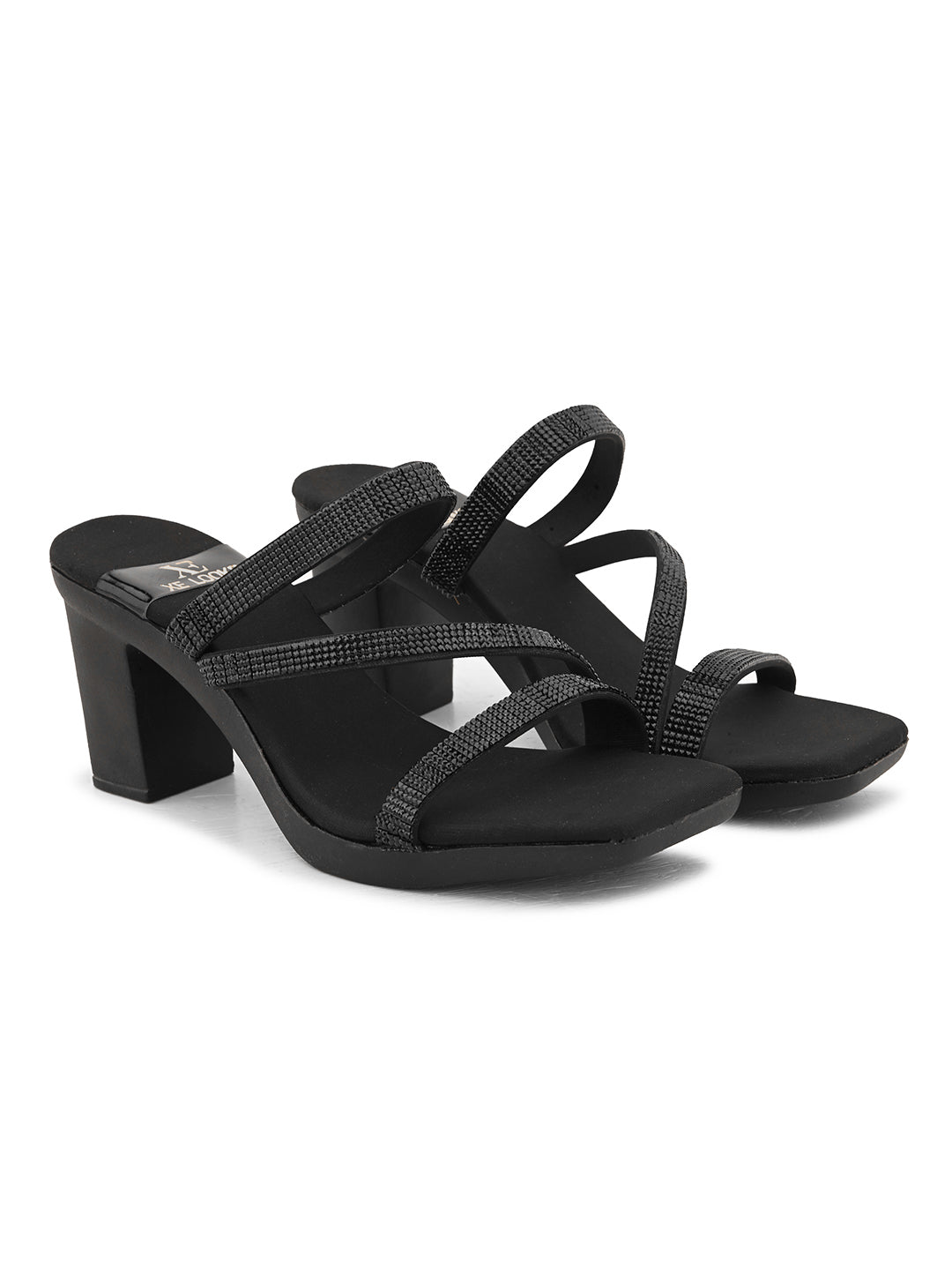 Comfortable , Stylish & Attractive Slip-On Block Heel Sandals