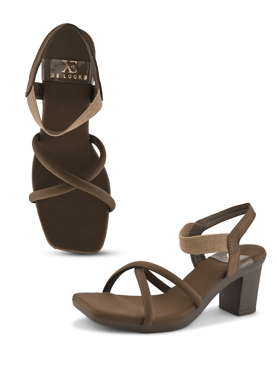 Bold & Attractive with Ankle strap Block High Heels Sandal