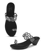 Elegant Toe-Ring Slip-On Sandals Comfort Sandals