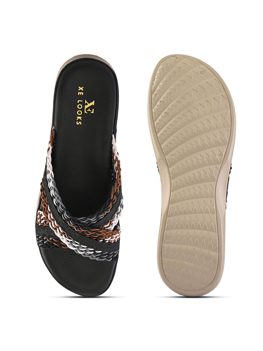 Criss-Cross Braided Strap Doctor Slippers