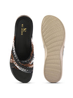 Criss-Cross Braided Strap Doctor Slippers