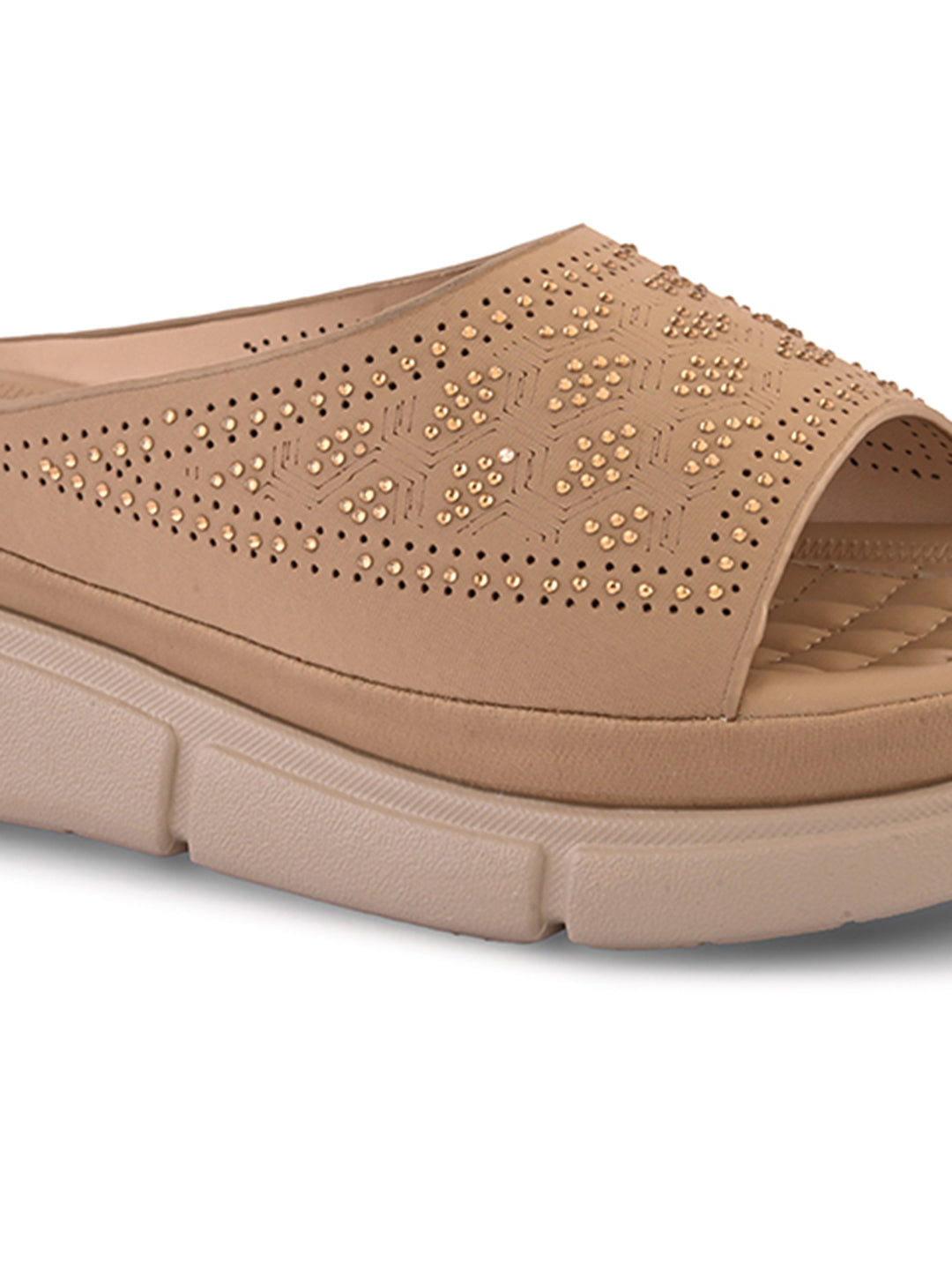 Comfort Embellished Slip-On Wedges