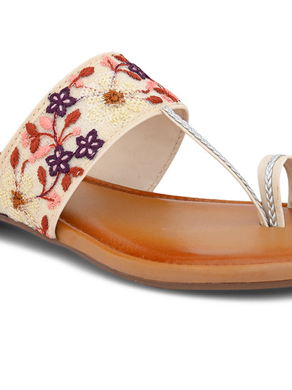 Women's Ethnic Slip-On Flat Slippers & Traditional Footwear  & Girls