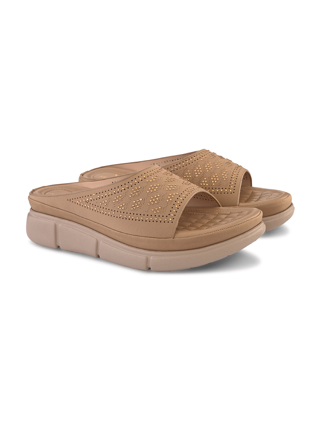 Comfort Embellished Slip-On Wedges