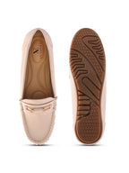 Soft Cushioned Slip-On Loafers with Metal Detail