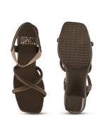 Bold & Attractive with Ankle strap Block High Heels Sandal