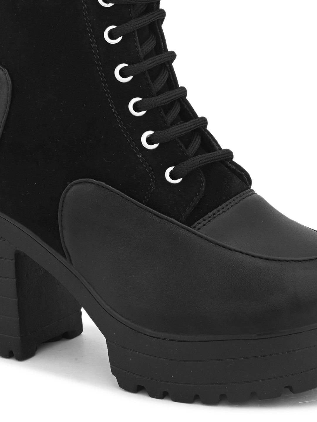 Comfortable & Trendy Attractive Black Block Heel Boots