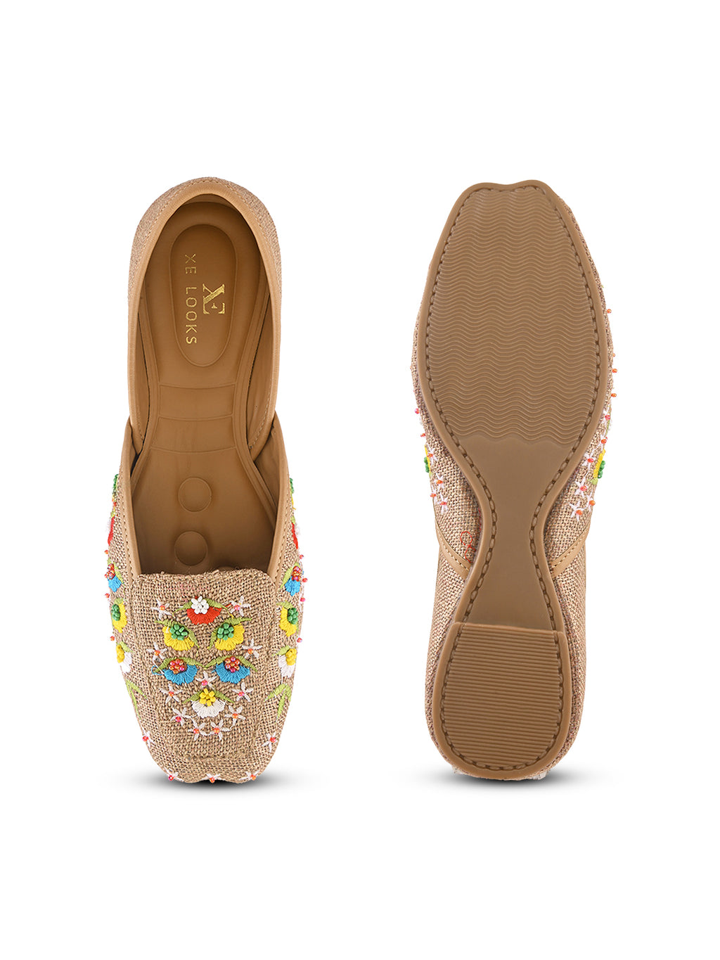 Elegant Floral Embroidered Ethnic Juttis