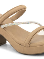 Stylish & Fancy With Ankle Strap Block Heel Sandals