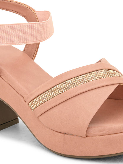 Attractive and Stylish Block Heel With Ankle Straps