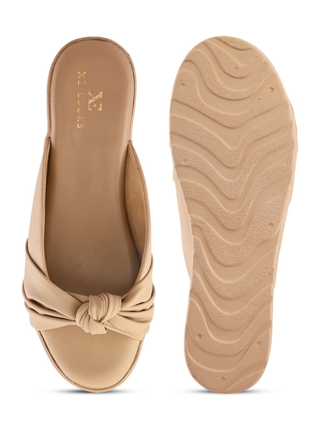 Stylish Knot Design Slip-On Wedge Sandal