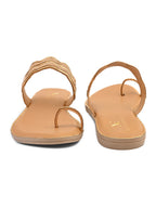 Stylish Ethnic Slip-On Flats with Sparkling Wavy Detailing