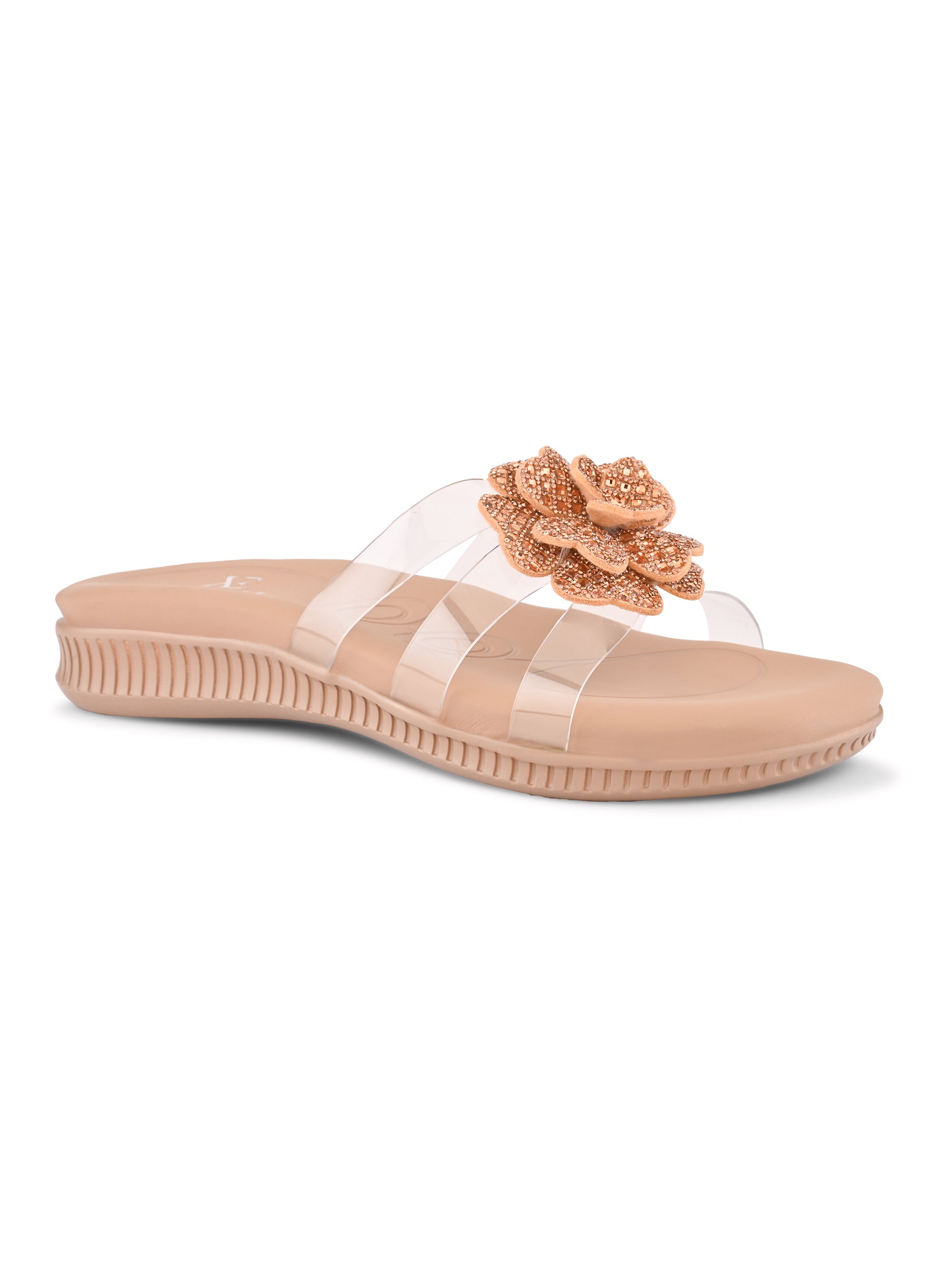 Crystal Rose Transparent Comfort Cushion Slides
