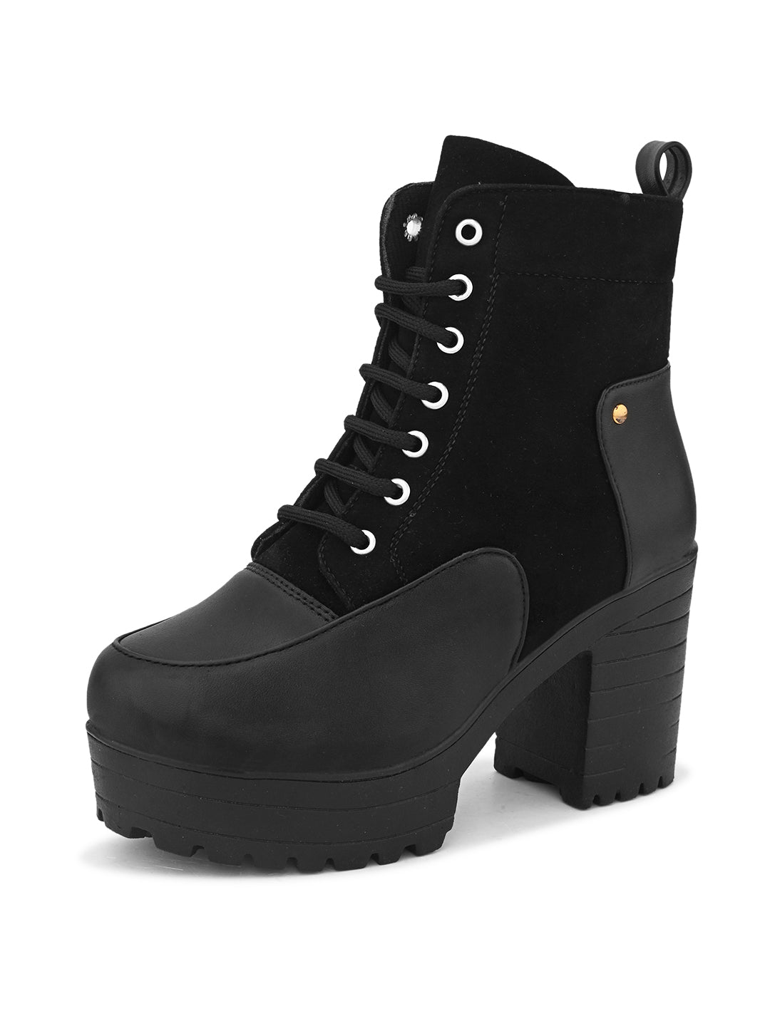 Women’s Lace-Up Platform Ankle Boots