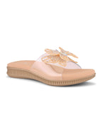 Crystal Butterfly Transparent Comfort Cushion Slides