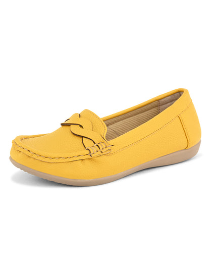 Soft & Comfortable Wave Design Slip-On -Loafer