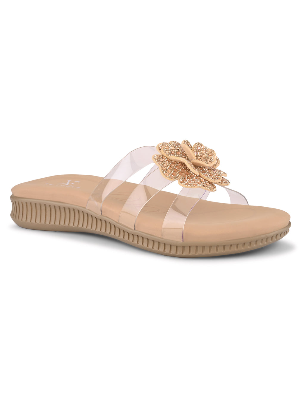 Crystal Rose Transparent Comfort Cushion Slides