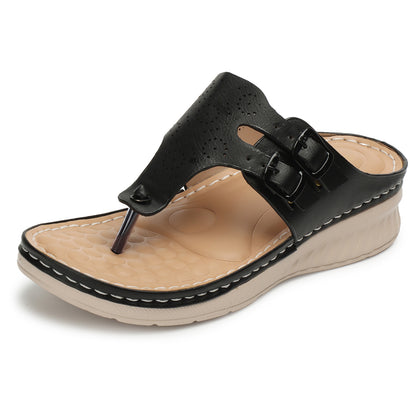 Graceful & Durable Buckle Design Doctor Slippers