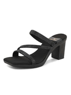 Comfortable , Stylish & Attractive Slip-On Block Heel Sandals