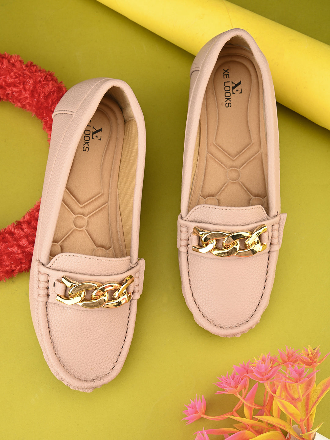 Comfortable ,Stylish & Fancy Chain Design Slip-On - Loafer