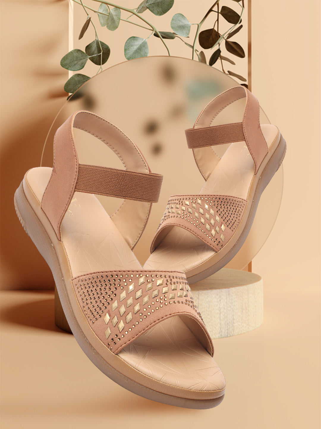 Graceful & Modern Siroski Design Sandals