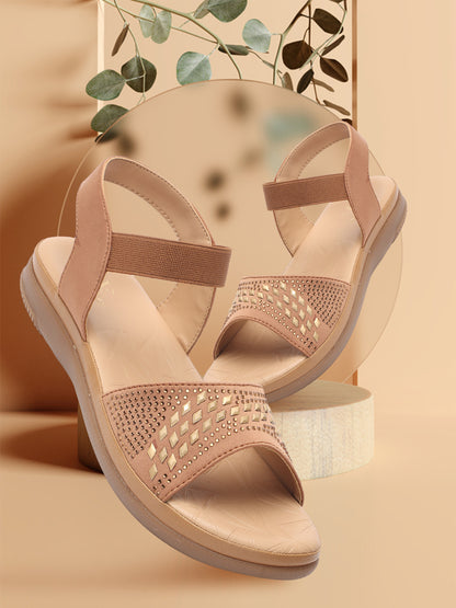 Graceful & Modern Siroski Design Sandals